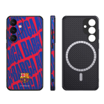 FC Barcelona dėklas Samsung Galaxy S25 Plus magnetinis dėklas MagSafe OCFCBMCS25PBC BC