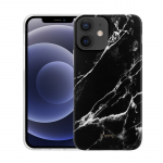 Crong Marble &uuml;mbris seadmele iPhone 12 Mini, must