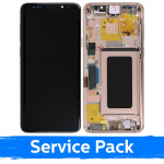 Ekranas skirtas Samsung G965 S9 Plus su rėmeliu / Sunrise Gold / (Service Pack)