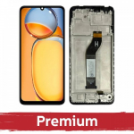 LCD ekranas suderinamas su Xiaomi Redmi 13C 4G / Redmi 13C 5G / Poco C65 juodas su rėmeliu OEM