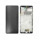 LCD ekranas suderinamas su Samsung A426 A42 5G juodas su rėmeliu HQ