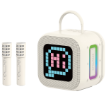 Blavec Portable Bluetooth Speaker WS-09 Karaoke Fun - 10W with 2 microphones and display (WS09-2MBE) beige