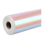 HTVRONT holograafiline isekleepuv kile, 30.5 cm &times; 90 cm, roosa&ndash;lilla