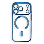 Case for iPhone 18 Pro / 17 Pro Electro Mag Cover compatible with MagSafe navy blue