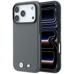 BMW kaitse&uuml;mbris seadmele iPhone 18 Pro Max / 17 Pro Max: (Carbon Metal Logo), MagSafe'iga &uuml;hilduv, v&auml;rv: hall