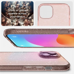 Spigen Liquid Crystal Glitter iPhone 15 Plus &Uuml;mbris - roosa/Clear