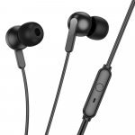 HOCO wire k&otilde;rvaklapid Jack 3,5 mm with microphone M124 valge