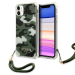 Guess GUHCN61KSARKA iPhone 11 6.1" / Xr roheline/khaki v&auml;rvi k&otilde;vakaaneline Camo Collection