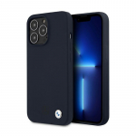 BMW Silikoonist allkirjastatud &uuml;mbris iPhone 13 Pro Max 6.7" jaoks - tumesinine