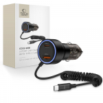 CC05 Car Laadija 2-Port PD60 W + USB-C Kaabel - must