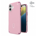 Speck Presidio2 Pro ClickLock & MagSafe &uuml;mbris seadmele iPhone 16 Plus, Wednesday Pink / Boysenberry Purple / White v&auml;rvitoonis