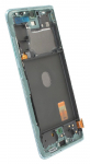 Ekranas Samsung G780/G781 S20 FE su lietimui jautriu stikliuku ir rėmeliu Cloud Mint originalus (used Grade C)
