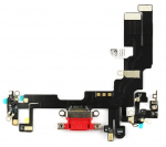 Lanksčioji jungtis skirta iPhone 14 įkrovimo kontaktų, su mikrofonu Red ORG