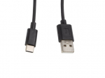 LANBERG KABELIS USB 2.0 TYPE-C(M)-AM 1M, JUODAS