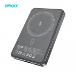 BWOO P82 10000mAh 15W akupank juhtmevaba laadimine tume hall