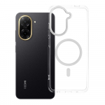 &Uuml;mbris Xiaomi Redmi A5 Frame Clear Hybrid Mag Cover &uuml;hilduv MagSafe-ga l&auml;bipaistev