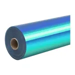 HTVRONT holograafiline isekleepuv kile, 30.5 cm &times; 90 cm, t&uuml;rkiissinine