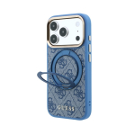 Case Guess PU 4G Ring Stand MagSafe Apple iPhone 18 Pro blue