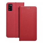 LUNA Book Carbon jaoks SAMSUNG A41 punane