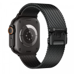 FORCELL F-DESIGN FA11 nerūdijančio plieno dirželis APPLE laikrodžiui 38 / 40 / 41 mm juodas