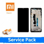 LCD ekranas suderinamas su Xiaomi Redmi Note 13 5G su rėmeliu / Graphite Black / (Service Pack)