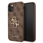 Guess 4G Big Metal Logo &uuml;mbris iPhone 11 Pro Max pruun
