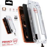 Tel Protect Dust-Free Easy Fit Privacy Full Glue 6D karastatud klaas Iphone 17 Pro Max must