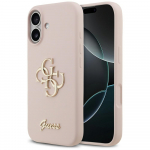 GUESS &uuml;mbris jaoks IPHONE 17 GUHCP17SSC4GSMP (Silicone W/ Big 4G Script) roosa