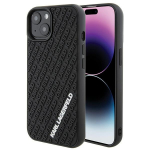 Karl Lagerfeld 3D Rubber Multi Logo &uuml;mbris jaoks iPhone 15 - must