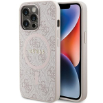 GUESS &uuml;mbris jaoks IPHONE 13 Pro Max compatible with MagSafe GUHMP13XG4GFRP (4G Ring classic logo) roosa