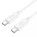 Kaabel USB C to USB C Hoco 3A 60W 1 m X88 valge