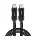 Acefast C4-03 must USB-C - USB-C PD QC kaabel 100W 5A 480Mb/s 2m - must