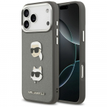 KARL LAGERFELD &uuml;mbris jaoks IPHONE 17 Pro Max KLHCP17XPSFDHPOG (FW Grained PU W/ K&C Heads Pin & Logo) hall