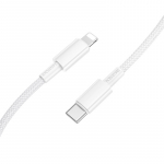 USB kaabel Borofone BX117 USB-C to Lightning 1.0m valge