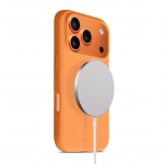 Crong Color Cover Magnetic MagSafe &uuml;mbris seadmele iPhone 17 Pro, oranž