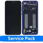 LCD Ekraan &Uuml;hildub Xiaomi Mi 9 Lite Koos Frame / Aurora Sinine / (Service Pack)
