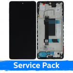 LCD Ekraan &Uuml;hildub Xiaomi Redmi Note 12 Pro 5G / Poco X5 Pro 5G Must Koos Frame (Service Pack)
