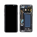 LCD ekranas suderinamas su Samsung G960 S9 su rėmeliu / Midnight Black / HQ