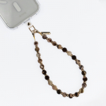 Crong Phone Charm telefonirihm universaalse &uuml;mbriseadapteriga, Brown Agate