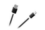 M-Life USB &ndash; micro-USB nailonkaabel, must, 1 m