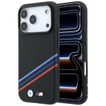 BMW M Quadrille Kevlar Print Tricolor Lines & Metal Logo MagSafe &uuml;mbris iPhone 18 Pro Max / 17 Pro Max &ndash; must