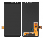 Ekranas Samsung A530 A8 (2018) su lietimui jautriu stikliuku Black OLED (real size)