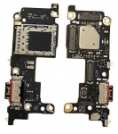 Flex Xiaomi 12T Pro koos charging connector ja microphone, SIM card contact original (service pack)