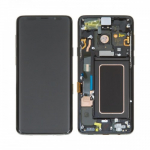 LCD ekranas suderinamas su Samsung G965 S9 Plus su rėmeliu / Midnight Black / HQ