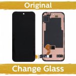 LCD ekranas suderinamas su Google Pixel 9 Pro juodas su rėmeliu (Renewed: China) + su pir&scaron;to atspaudo skaitytuvu