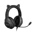 Kruger&Matz Gamer Kids m&auml;nguri peakomplekt lastele, must