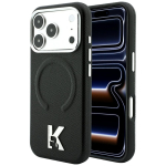 Karl Lagerfeld Grained Embossed Ring & Kameo Logo &uuml;mbris seadmele iPhone 18 Pro / 17 Pro, MagSafe-&uuml;hilduv &ndash; must