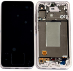 LCD screen Samsung A566 A56 5G with touch screen and frame Awesome Graphite original (service pack)
