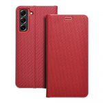 LUNA Book Carbon jaoks SAMSUNG S21 FE punane