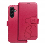 MEZZO Book &uuml;mbris jaoks SAMSUNG A56 5G teddy bear magenta